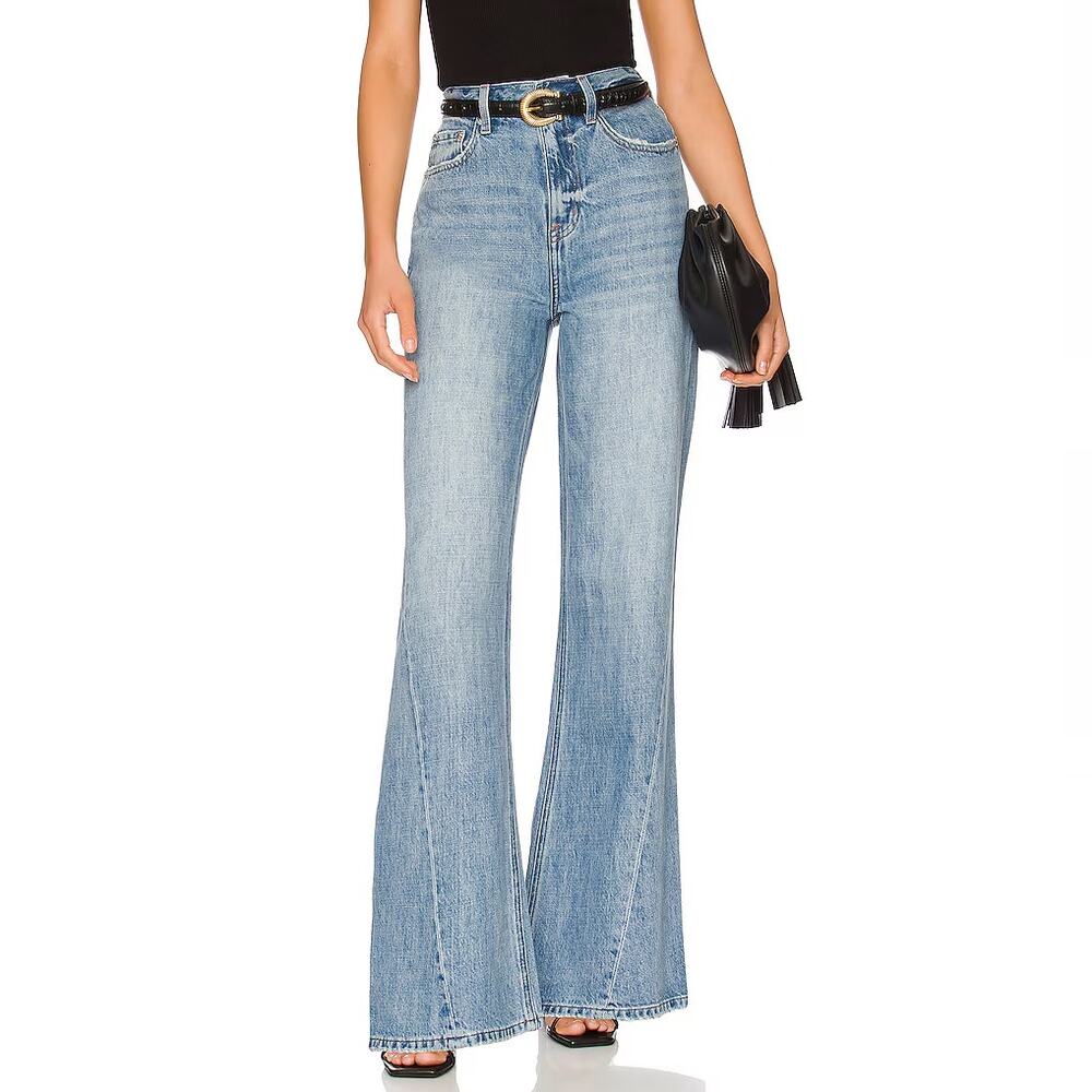 Pistola Othello Ruby High Rise Palazzo Wide Leg Jeans Size 30
